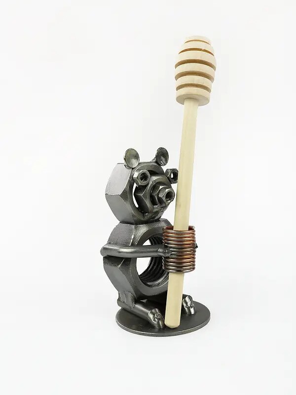 Bild von   metallfigur baerchen als stiftjpg | Individuelle 🎁 persönliche 🎁 personalisierte Geschenke bedruckt ▪ bestickt ▪ graviert