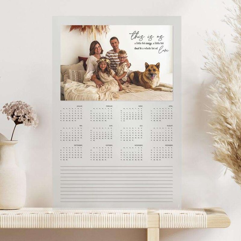 Bild von   hipper jahreskalender mit fotojpg | Individuelle 🎁 persönliche 🎁 personalisierte Geschenke bedruckt ▪ bestickt ▪ graviert