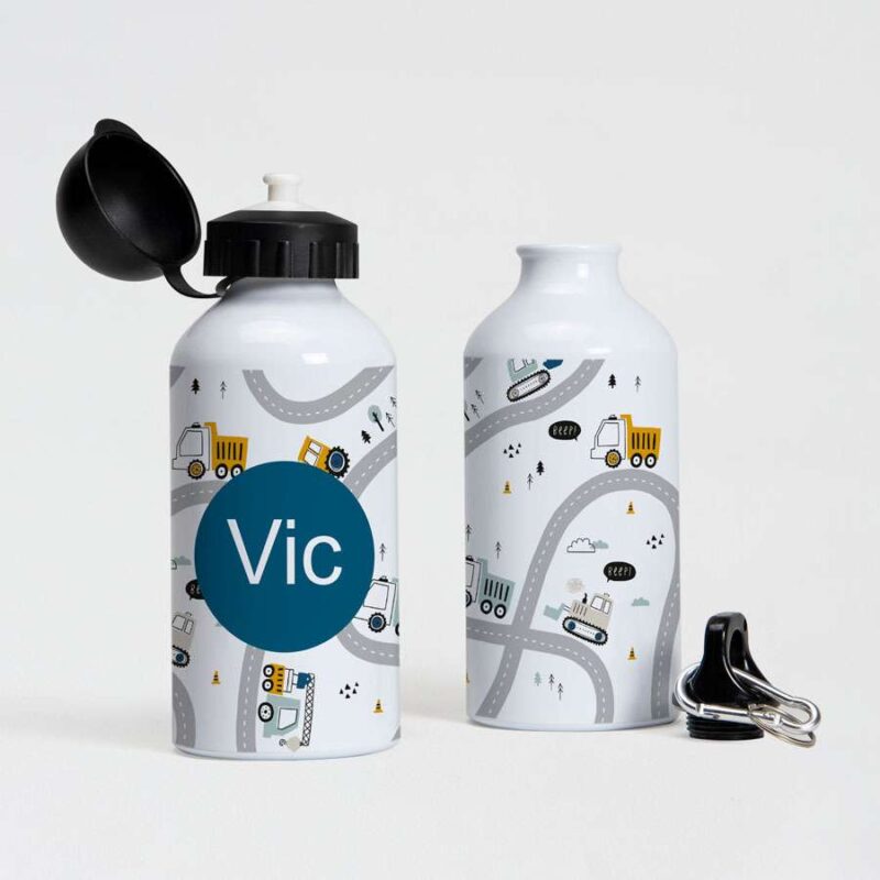 Bild von   trinkflasche bauverkehr aljpg | Individuelle 🎁 persönliche 🎁 personalisierte Geschenke bedruckt ▪ bestickt ▪ graviert