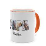 Bild von   bester papa tasse orange jpg | Individuelle 🎁 persönliche 🎁 personalisierte Geschenke bedruckt ▪ bestickt ▪ graviert