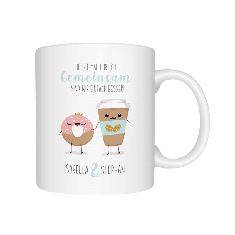 Bild von   tasse kaffee donutjpg | Individuelle 🎁 persönliche 🎁 personalisierte Geschenke bedruckt ▪ bestickt ▪ graviert