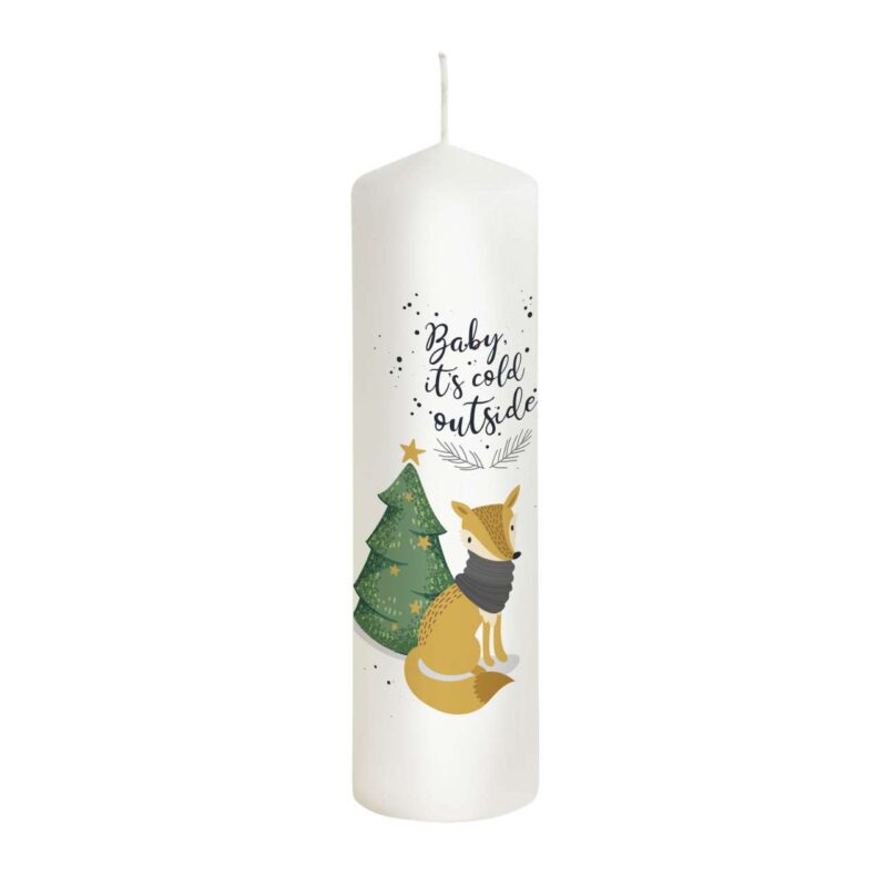 Bild von   weihnachtskerze fuchs personjpg | Individuelle 🎁 persönliche 🎁 personalisierte Geschenke bedruckt ▪ bestickt ▪ graviert