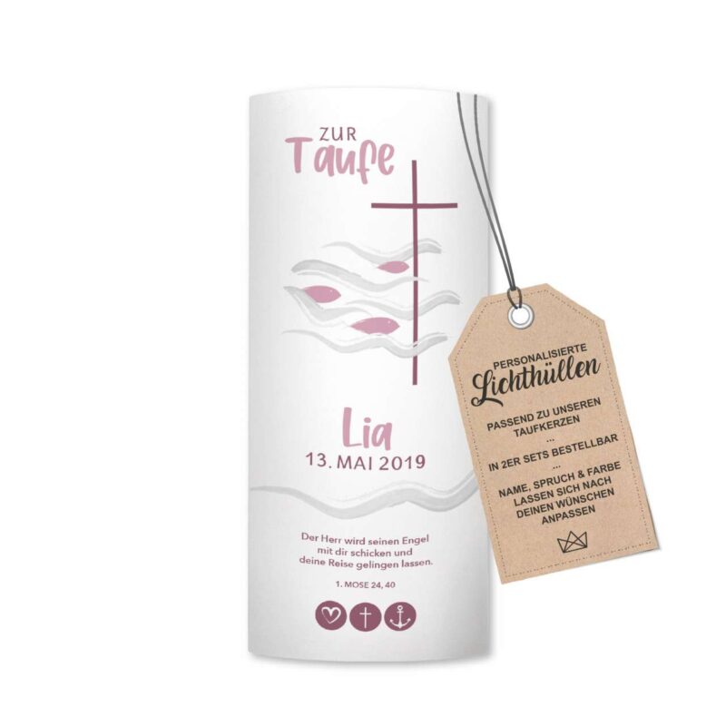 Bild von   lichthuelle fische in rosa mojpg | Individuelle 🎁 persönliche 🎁 personalisierte Geschenke bedruckt ▪ bestickt ▪ graviert