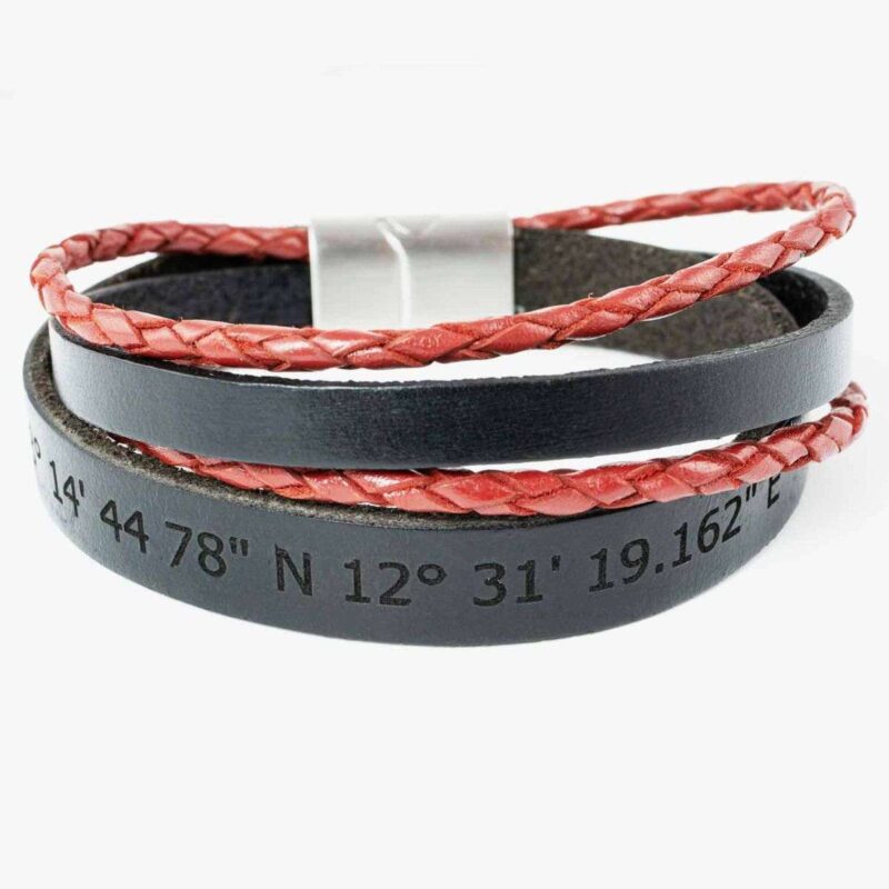 Bild von   lederarmband mit gravur echtljpg | Individuelle 🎁 persönliche 🎁 personalisierte Geschenke bedruckt ▪ bestickt ▪ graviert