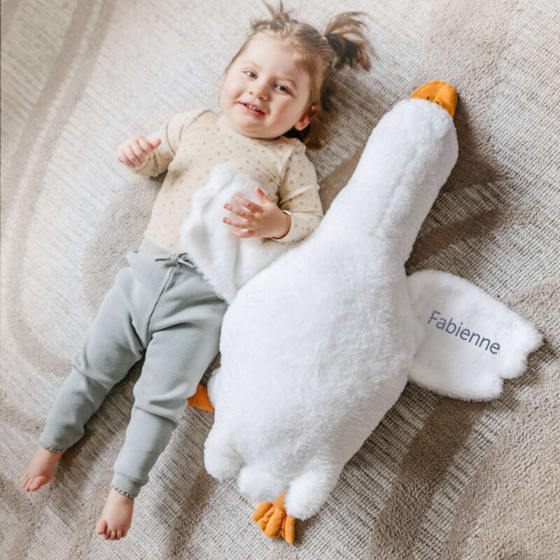 Bild von   kuscheltier mit namen gansjpg | Individuelle 🎁 persönliche 🎁 personalisierte Geschenke bedruckt ▪ bestickt ▪ graviert