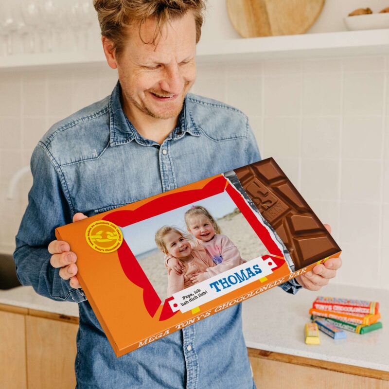 Bild von   tonys chocolonely schokoladejpg | Individuelle 🎁 persönliche 🎁 personalisierte Geschenke bedruckt ▪ bestickt ▪ graviert