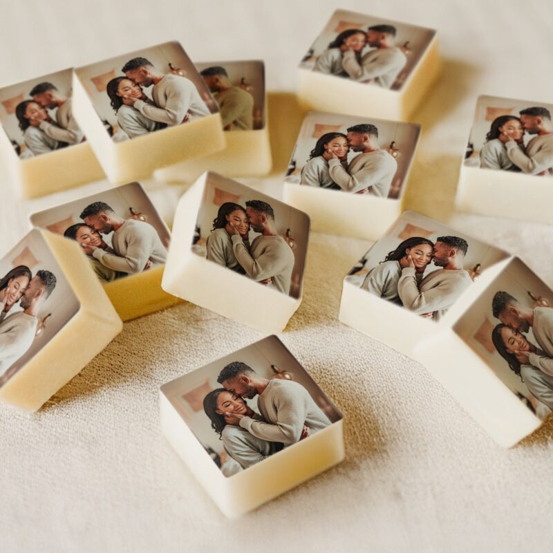 Pralinen mit Foto - Quadrat