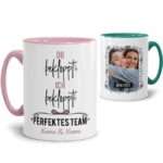 Bild von   partnertasse perfektes teamjpg | Individuelle 🎁 persönliche 🎁 personalisierte Geschenke bedruckt ▪ bestickt ▪ graviert