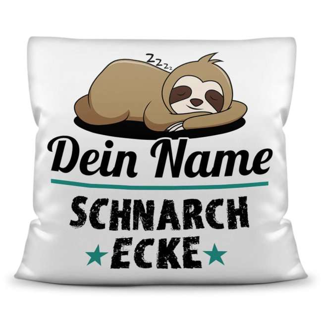 Bild von   kissen faultier personalisiertjpg | Individuelle 🎁 persönliche 🎁 personalisierte Geschenke bedruckt ▪ bestickt ▪ graviert