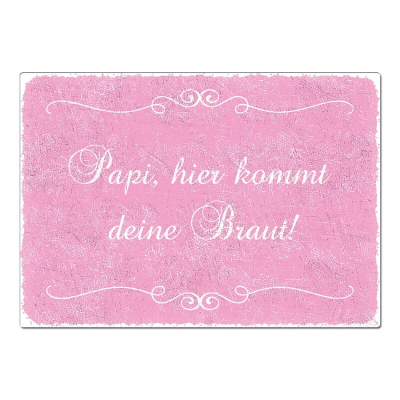 Bild von   schild hier kommt deine bjpg | Individuelle 🎁 persönliche 🎁 personalisierte Geschenke bedruckt ▪ bestickt ▪ graviert