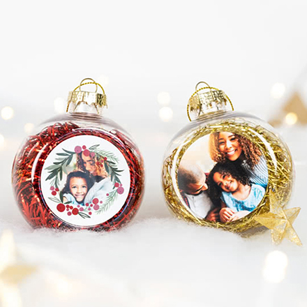 Bild von   set weihnachtskugeln personalijpg | Individuelle 🎁 persönliche 🎁 personalisierte Geschenke bedruckt ▪ bestickt ▪ graviert
