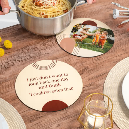 Bild von   topfuntersetzer set personalisjpg | Individuelle 🎁 persönliche 🎁 personalisierte Geschenke bedruckt ▪ bestickt ▪ graviert