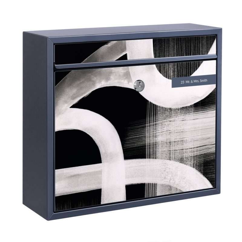 Briefkasten mit eigenem Text Aquarellstraßen