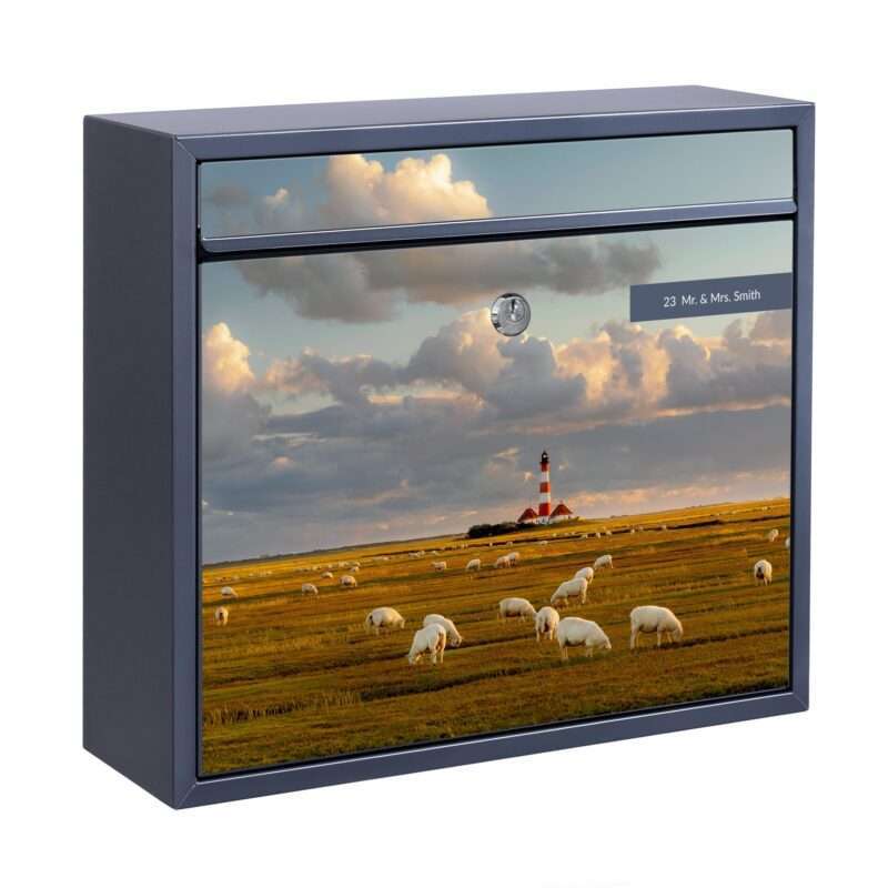 Bild von   briefkasten mit eigenem text njpg | Individuelle 🎁 persönliche 🎁 personalisierte Geschenke bedruckt ▪ bestickt ▪ graviert