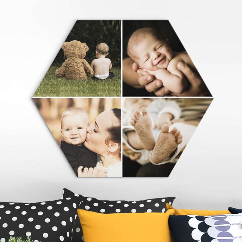 Bild von   hexagon bild alu dibond designjpg | Individuelle 🎁 persönliche 🎁 personalisierte Geschenke bedruckt ▪ bestickt ▪ graviert