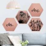 Bild von   hexagon bild alu dibond designjpg | Individuelle 🎁 persönliche 🎁 personalisierte Geschenke bedruckt ▪ bestickt ▪ graviert