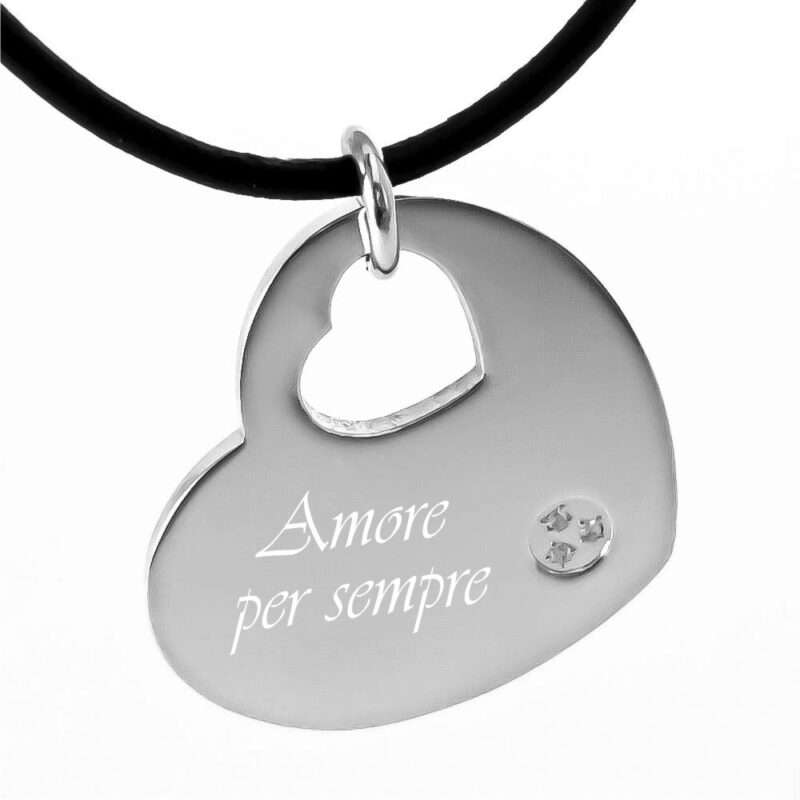 Bild von   anhaenger mit gravur herz zirjpg | Individuelle 🎁 persönliche 🎁 personalisierte Geschenke bedruckt ▪ bestickt ▪ graviert