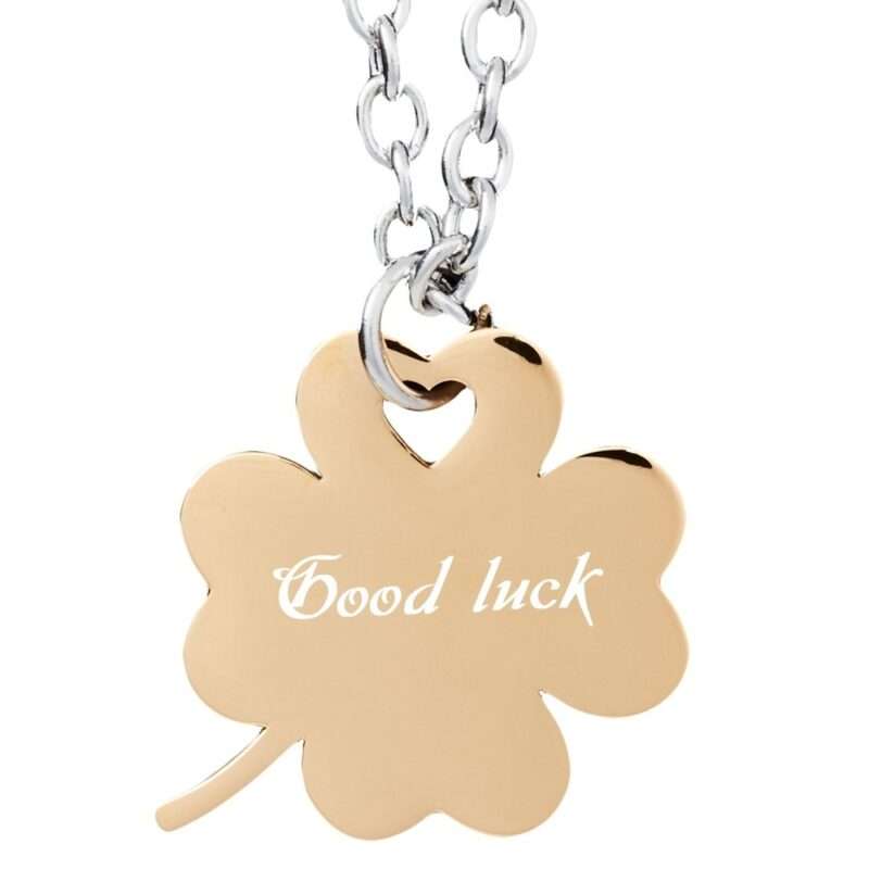 Bild von   anhaenger mit gravur kleeblattjpg | Individuelle 🎁 persönliche 🎁 personalisierte Geschenke bedruckt ▪ bestickt ▪ graviert