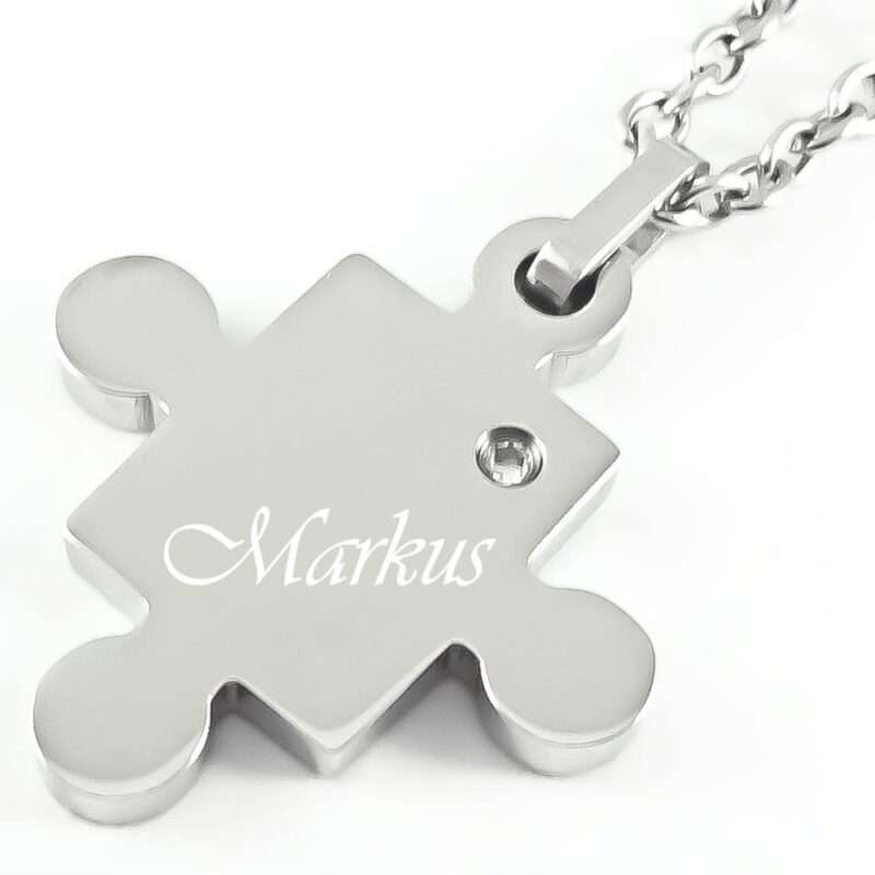 Bild von   gravuanhaenger puzzle mit zirkjpg | Individuelle 🎁 persönliche 🎁 personalisierte Geschenke bedruckt ▪ bestickt ▪ graviert