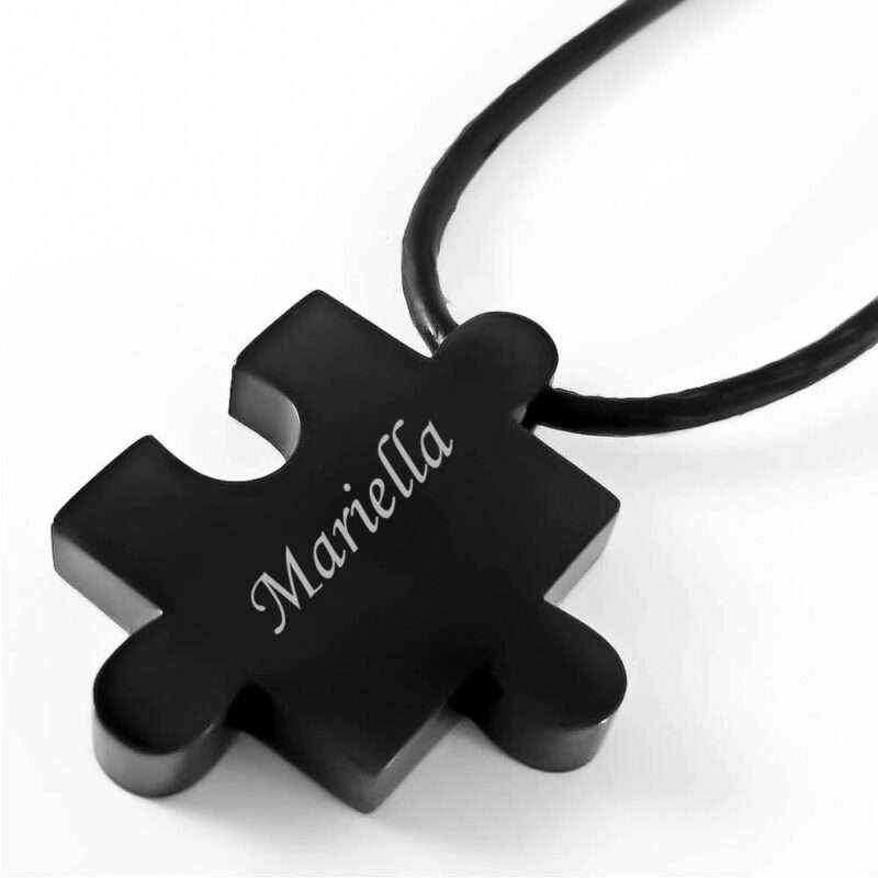 Bild von   gravuranhaenger puzzle schwarzjpg | Individuelle 🎁 persönliche 🎁 personalisierte Geschenke bedruckt ▪ bestickt ▪ graviert