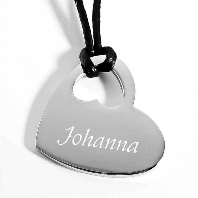 Bild von   anhaenger mit gravur herz mitjpg | Individuelle 🎁 persönliche 🎁 personalisierte Geschenke bedruckt ▪ bestickt ▪ graviert