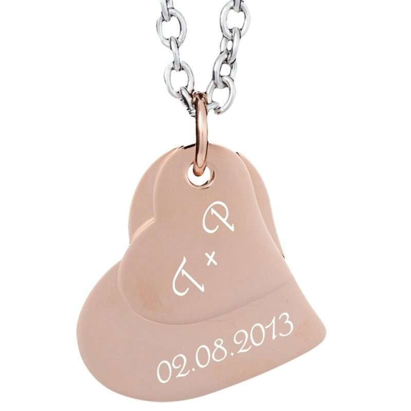 Bild von   anhaenger mit gravur doppeltesjpg | Individuelle 🎁 persönliche 🎁 personalisierte Geschenke bedruckt ▪ bestickt ▪ graviert