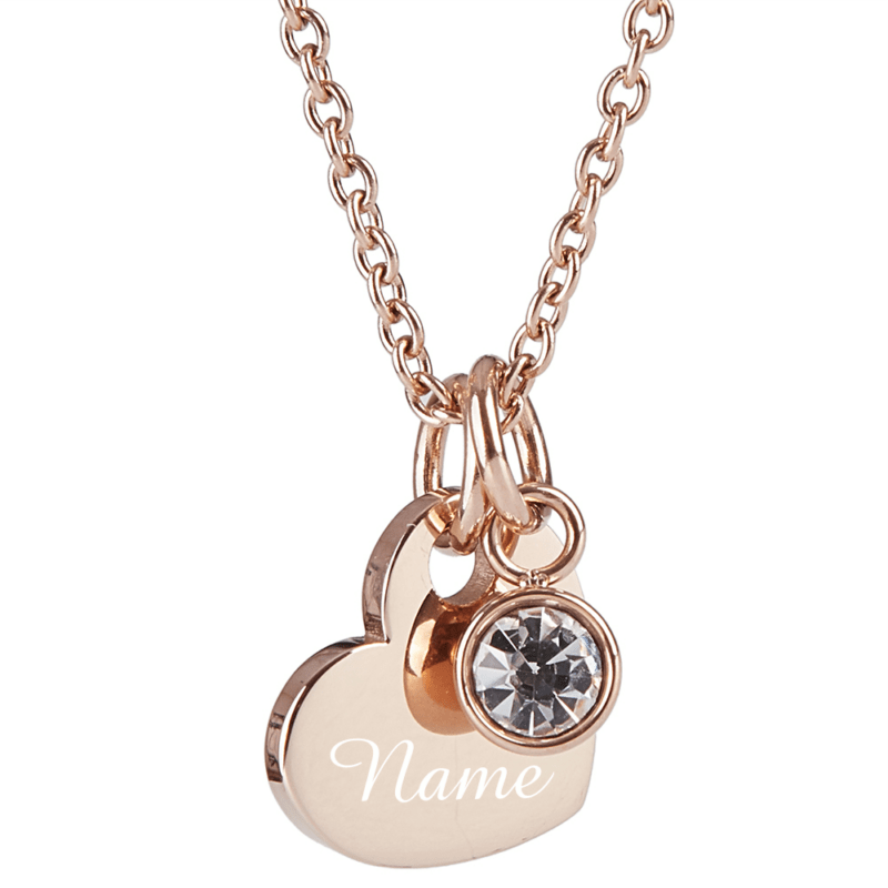 Bild von   herz collier mit gravur schmpng | Individuelle 🎁 persönliche 🎁 personalisierte Geschenke bedruckt ▪ bestickt ▪ graviert