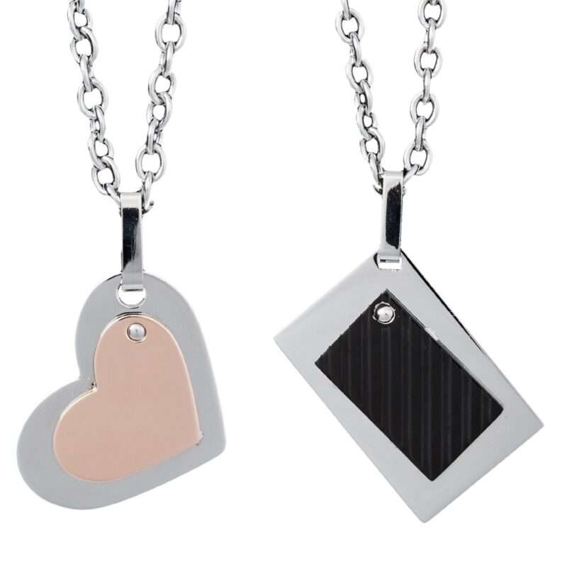 Bild von   partner anhaenger mit gravur njpg | Individuelle 🎁 persönliche 🎁 personalisierte Geschenke bedruckt ▪ bestickt ▪ graviert