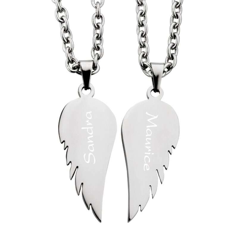 Bild von   partner anhaenger mit gravur fjpg | Individuelle 🎁 persönliche 🎁 personalisierte Geschenke bedruckt ▪ bestickt ▪ graviert