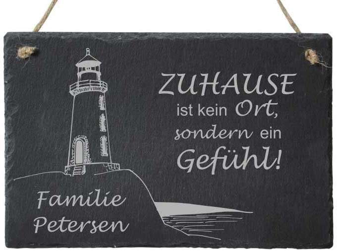 Bild von   tuerschild schiefer mit namenjpg | Individuelle 🎁 persönliche 🎁 personalisierte Geschenke bedruckt ▪ bestickt ▪ graviert