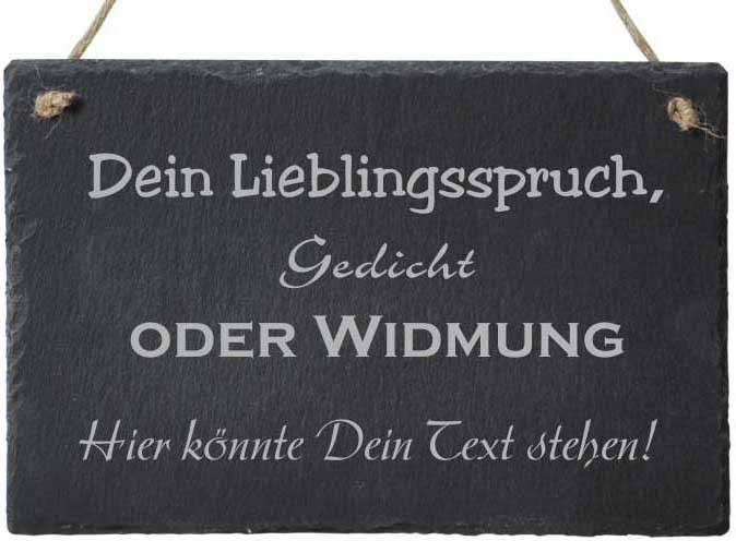 Bild von   tuerschild schiefer mit deinemjpg | Individuelle 🎁 persönliche 🎁 personalisierte Geschenke bedruckt ▪ bestickt ▪ graviert