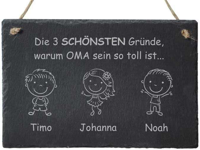 Bild von   dekoschild aus schiefer diejpg | Individuelle 🎁 persönliche 🎁 personalisierte Geschenke bedruckt ▪ bestickt ▪ graviert