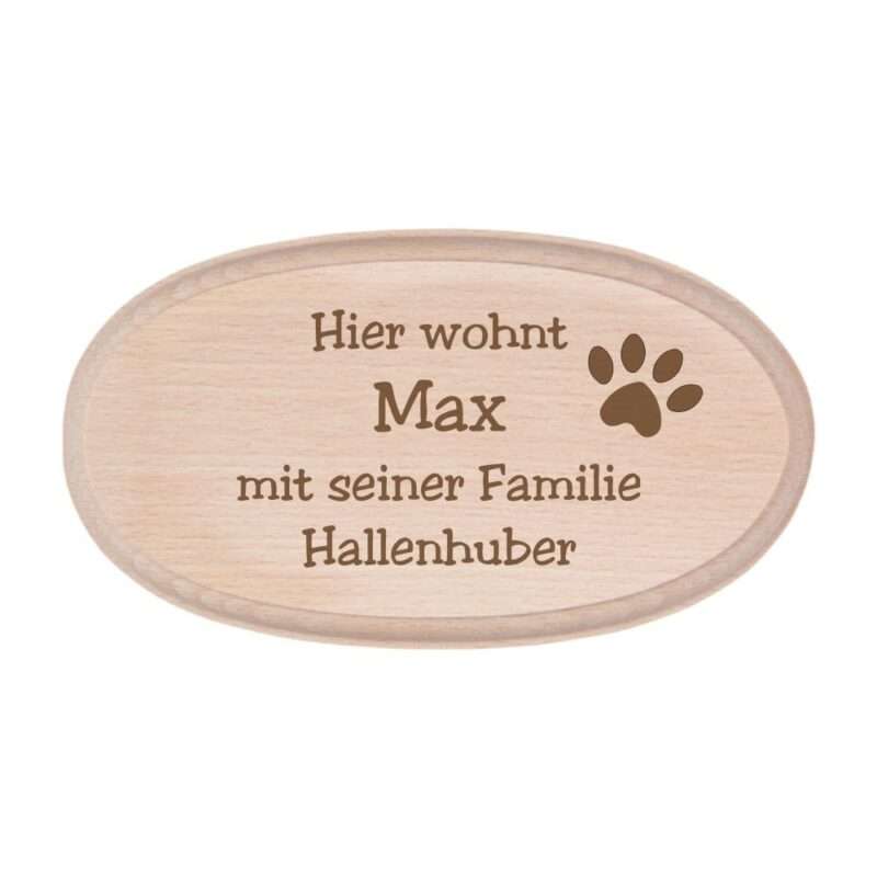 Bild von   tuerschild aus buchenholz mitjpg | Individuelle 🎁 persönliche 🎁 personalisierte Geschenke bedruckt ▪ bestickt ▪ graviert