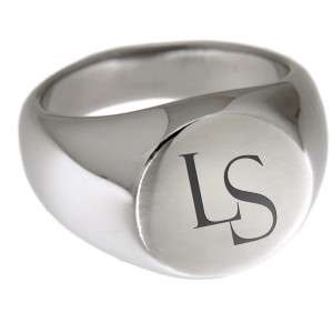 Bild von   siegelring aus edelstahl poliejpg | Individuelle 🎁 persönliche 🎁 personalisierte Geschenke bedruckt ▪ bestickt ▪ graviert