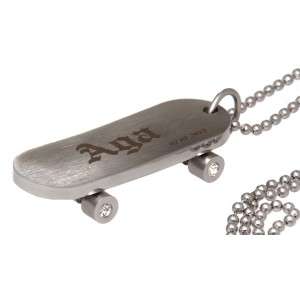 Bild von   skateboard aus edelstahl mit ijpg | Individuelle 🎁 persönliche 🎁 personalisierte Geschenke bedruckt ▪ bestickt ▪ graviert
