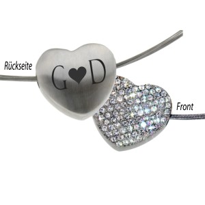 Bild von   anhaenger herz aus edelstahl mjpg | Individuelle 🎁 persönliche 🎁 personalisierte Geschenke bedruckt ▪ bestickt ▪ graviert