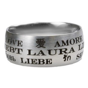 Bild von   edelstahlring mm breit mit lijpg | Individuelle 🎁 persönliche 🎁 personalisierte Geschenke bedruckt ▪ bestickt ▪ graviert