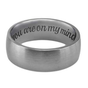 Bild von   edelstahlring mattiert mm brejpg | Individuelle 🎁 persönliche 🎁 personalisierte Geschenke bedruckt ▪ bestickt ▪ graviert