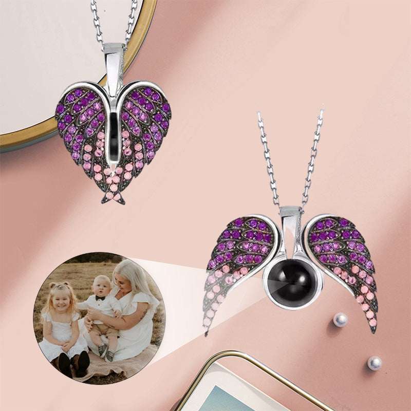 Bild von   personalisierte herz fluegel pjpg | Individuelle 🎁 persönliche 🎁 personalisierte Geschenke bedruckt ▪ bestickt ▪ graviert