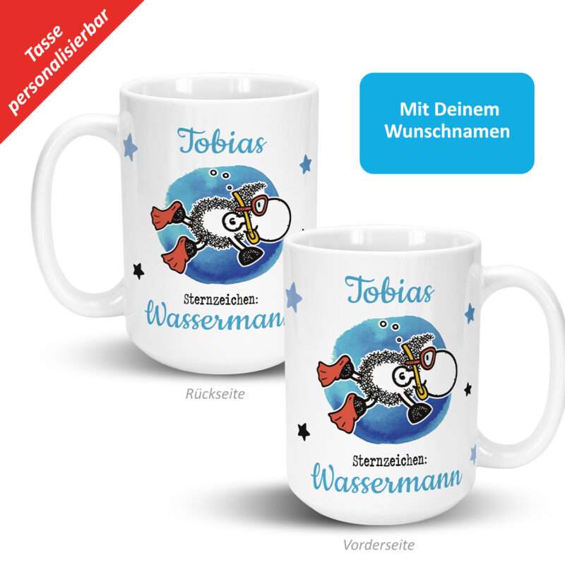 Bild von   xl tasse mit sternzeichen wajpg | Individuelle 🎁 persönliche 🎁 personalisierte Geschenke bedruckt ▪ bestickt ▪ graviert