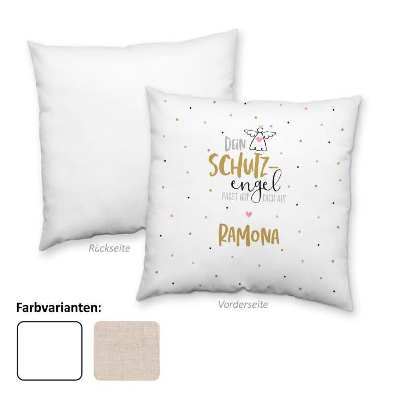 Bild von   kissen schutzengel fuerjpg | Individuelle 🎁 persönliche 🎁 personalisierte Geschenke bedruckt ▪ bestickt ▪ graviert