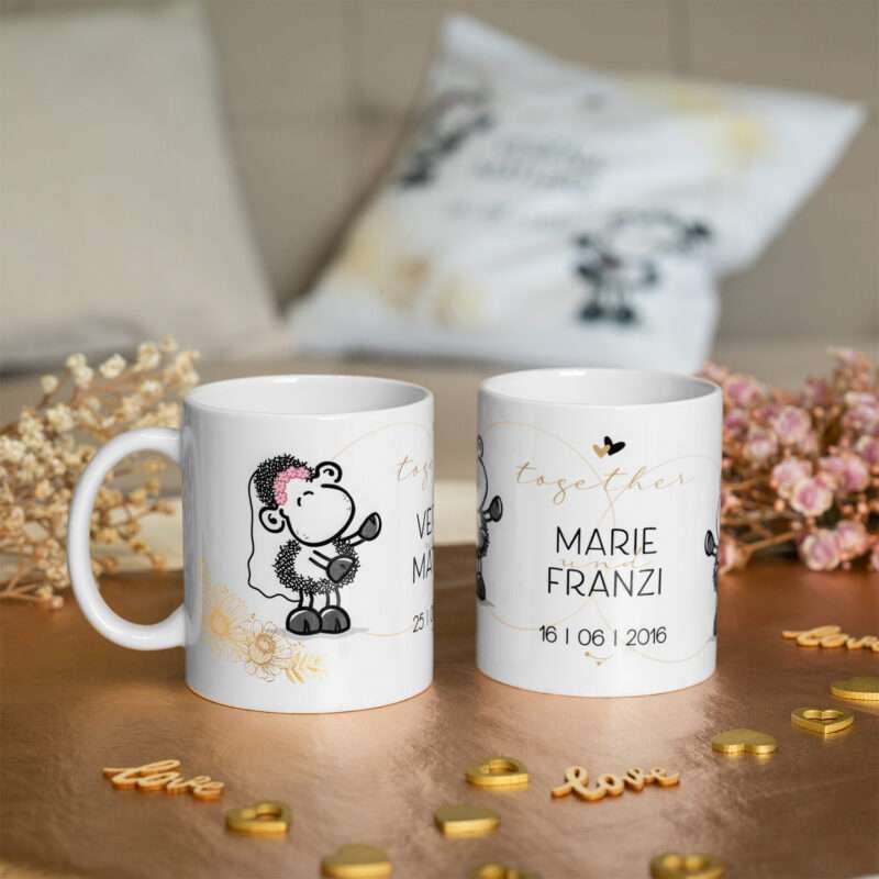 Bild von   tasse hochzeit atogether ajpg | Individuelle 🎁 persönliche 🎁 personalisierte Geschenke bedruckt ▪ bestickt ▪ graviert