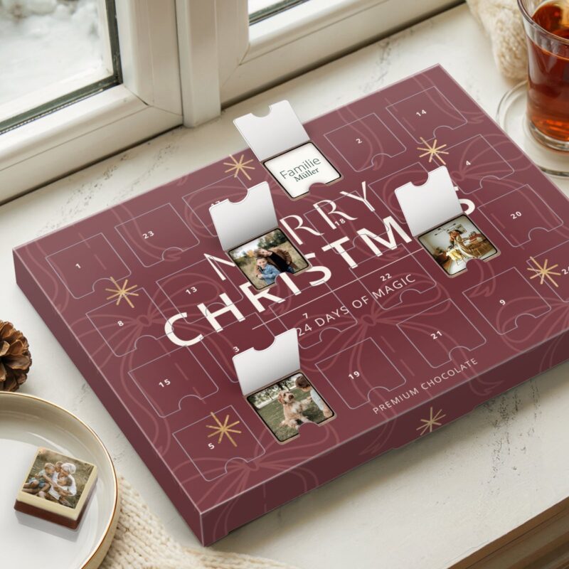 Personalisierter Adventskalender - Foto-Pralinen
