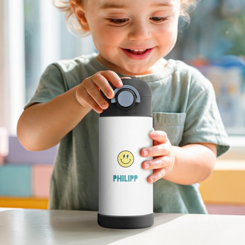 Bild von   kinderflasche edelstahl personjpg | Individuelle 🎁 persönliche 🎁 personalisierte Geschenke bedruckt ▪ bestickt ▪ graviert