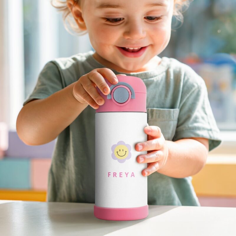Bild von   kinderflasche edelstahl personjpg | Individuelle 🎁 persönliche 🎁 personalisierte Geschenke bedruckt ▪ bestickt ▪ graviert