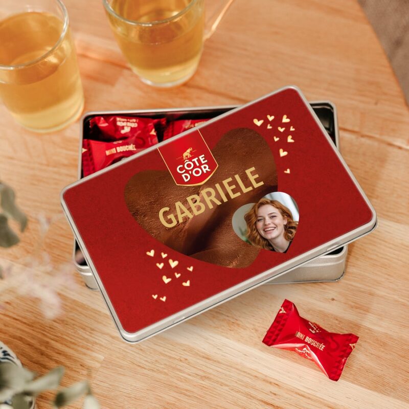 Personalisierte Geschenkdose - Rechteckig - Mini Bouchée