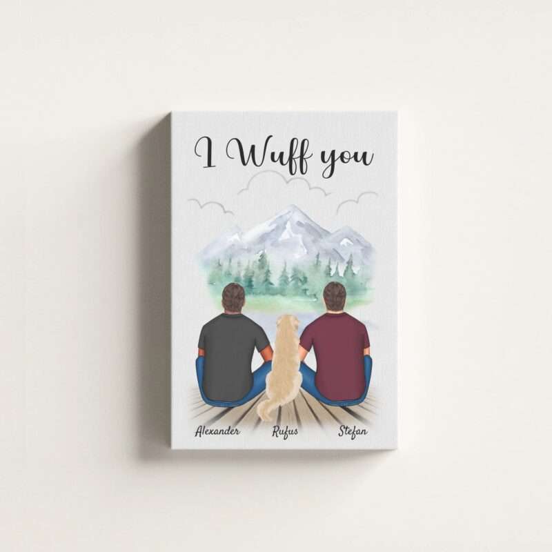 Bild von   maenner mit hunden personalijpg | Individuelle 🎁 persönliche 🎁 personalisierte Geschenke bedruckt ▪ bestickt ▪ graviert