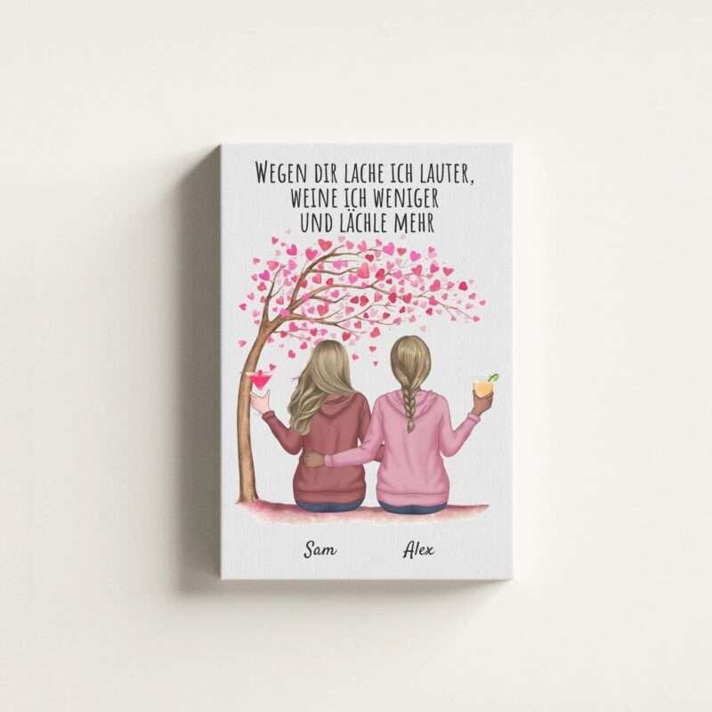 Bild von   beste freundinnen bis zu  frjpg | Individuelle 🎁 persönliche 🎁 personalisierte Geschenke bedruckt ▪ bestickt ▪ graviert