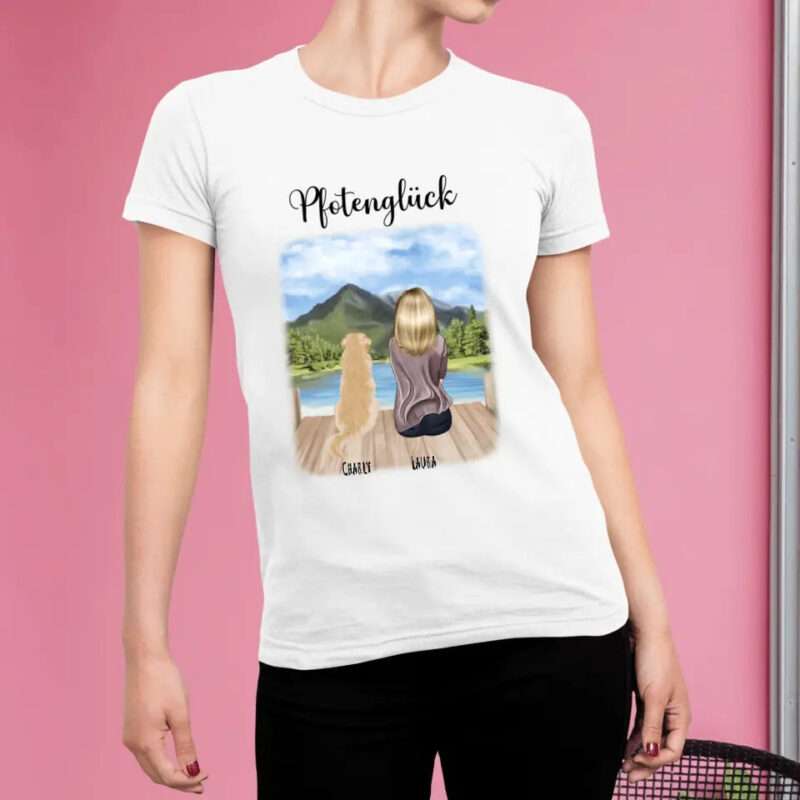Bild von   frau mit haustieren bis zu jpg | Individuelle 🎁 persönliche 🎁 personalisierte Geschenke bedruckt ▪ bestickt ▪ graviert