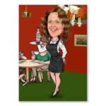 Bild von   karikatur vom foto bedienungjpg | Individuelle 🎁 persönliche 🎁 personalisierte Geschenke bedruckt ▪ bestickt ▪ graviert